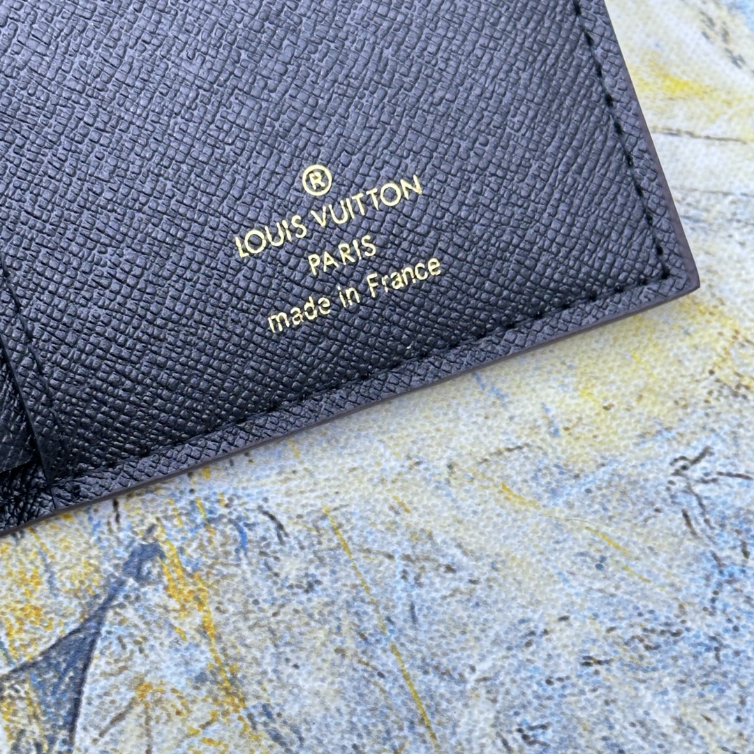 Leather wallet - showing wallet in closed state