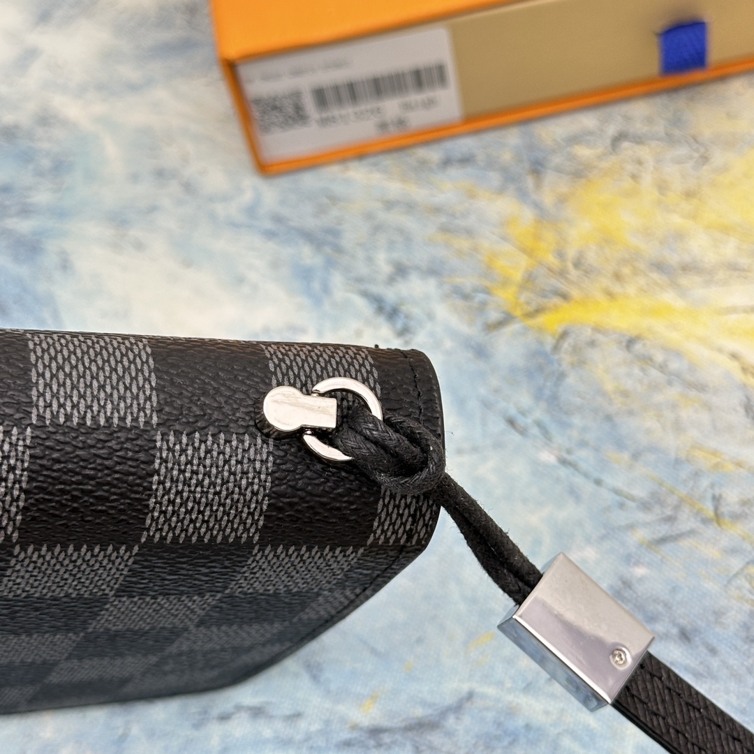 Close-up of the card slots within the premium leather long wallet