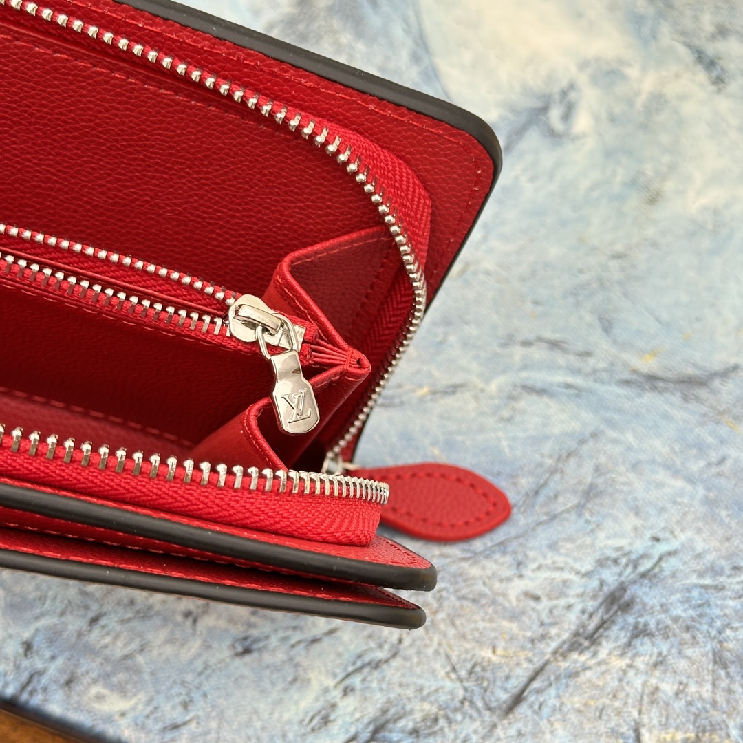 Leather long wallet as gift