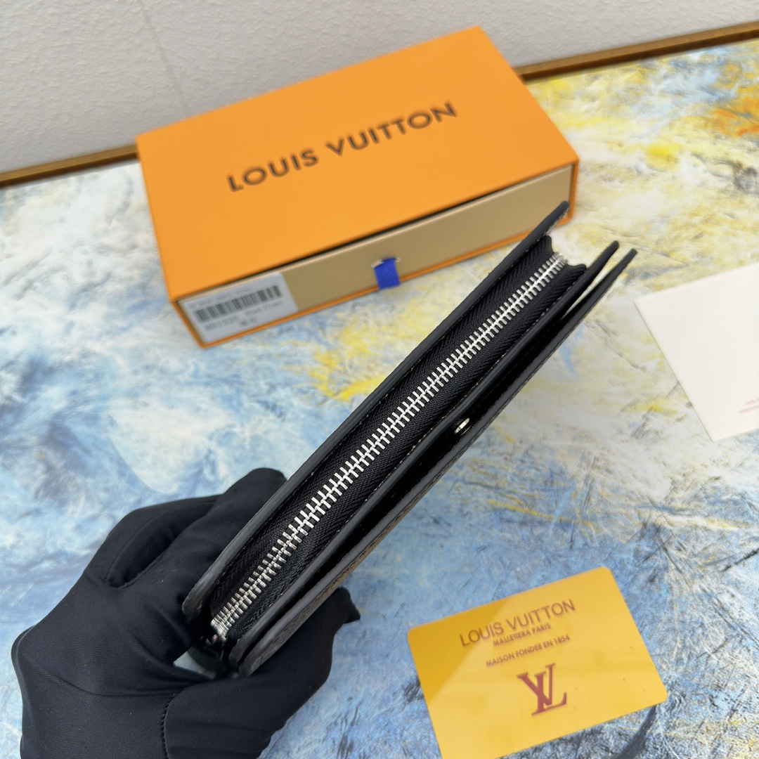 Leather Long Wallet Coin Pocket