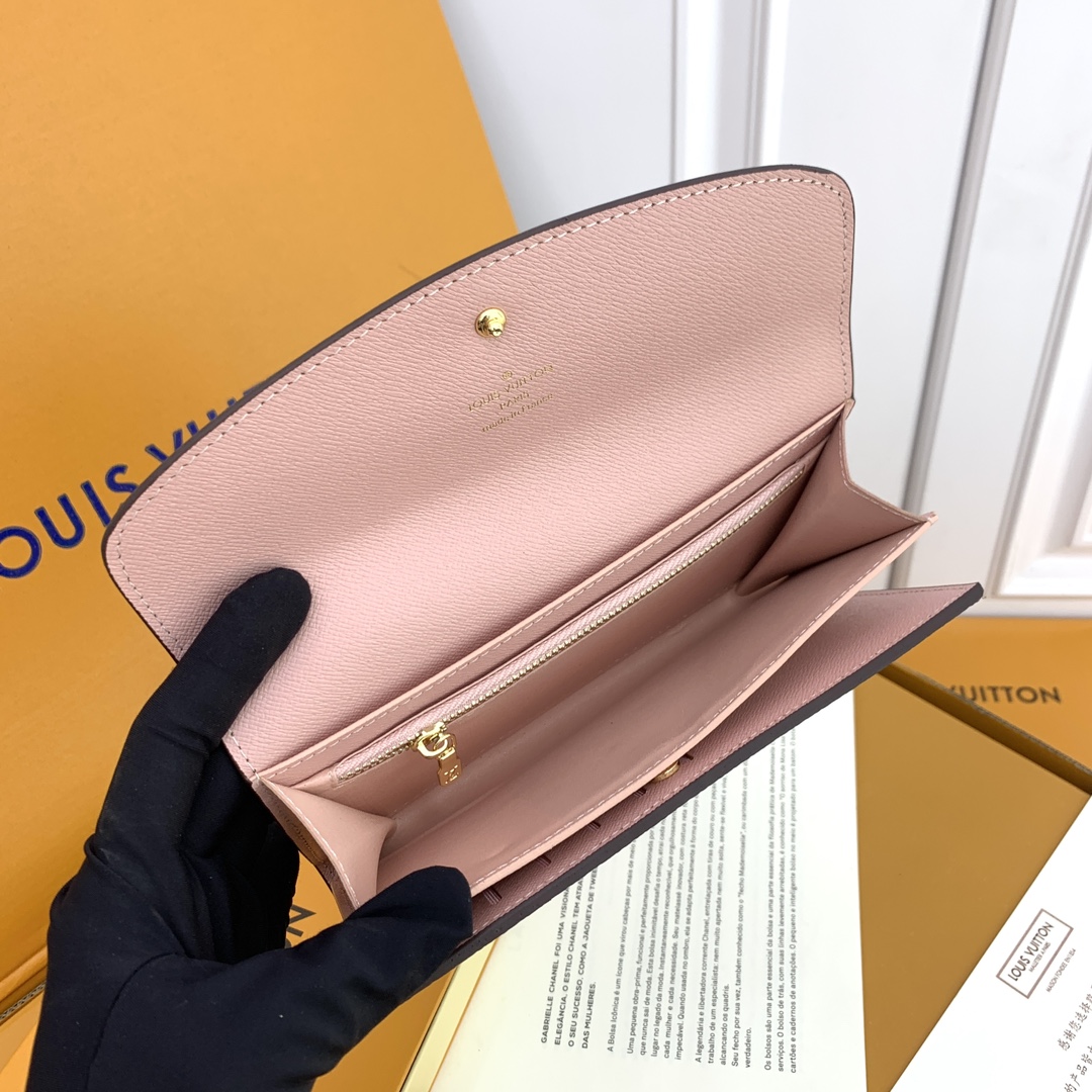 LV M58108 老花粉色クラッチバッグ