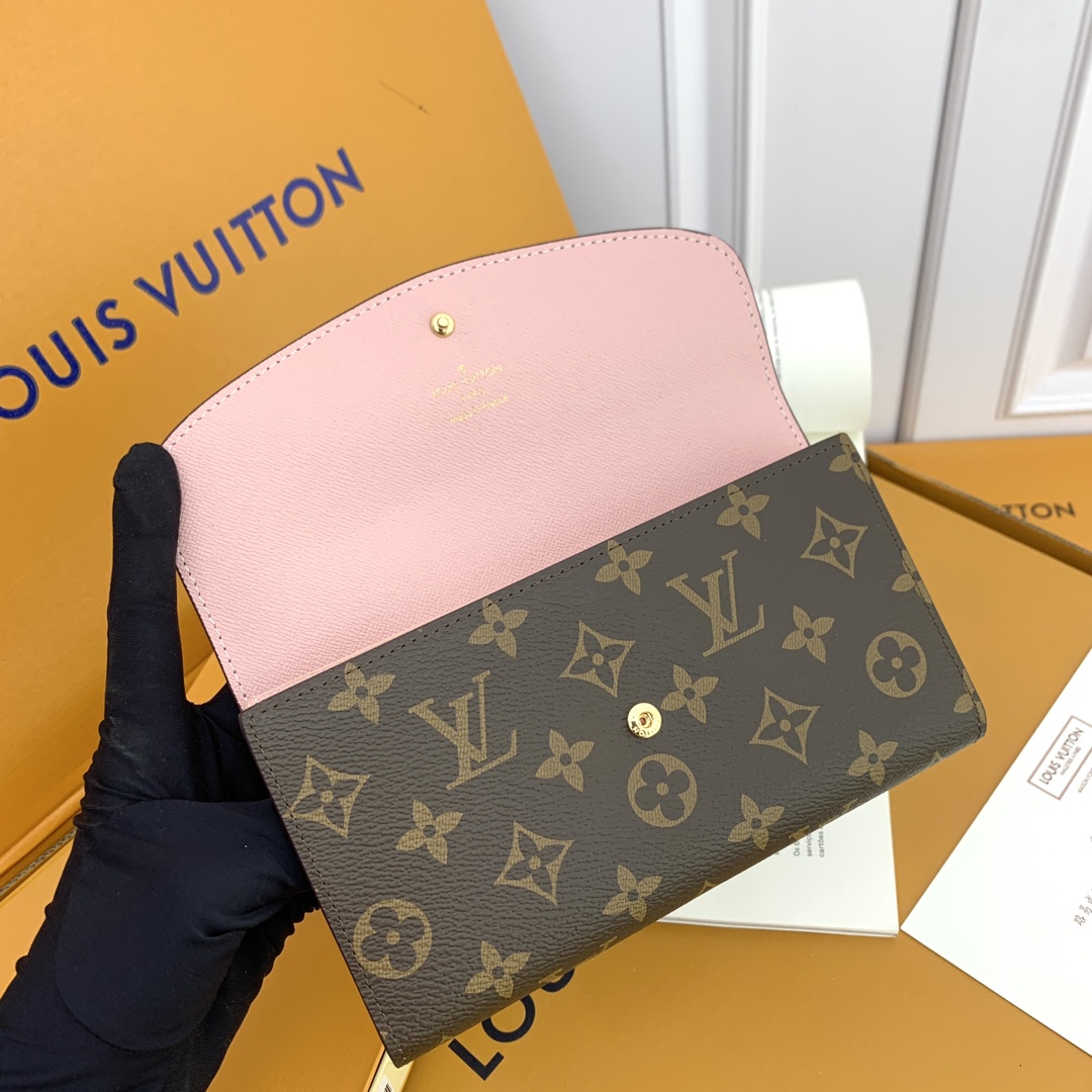 LV M58108 老花粉色クラッチバッグ