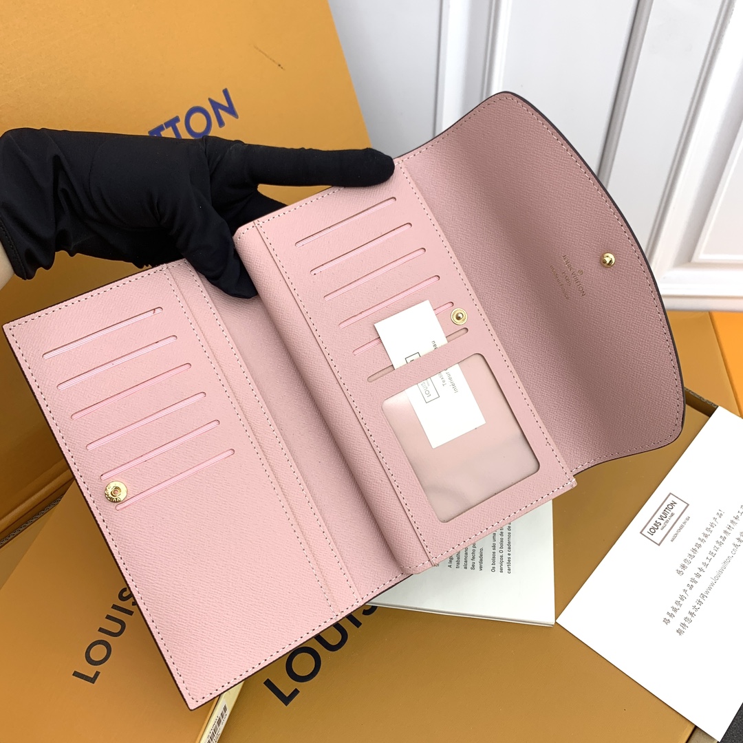 LV M58108 老花粉色クラッチバッグ