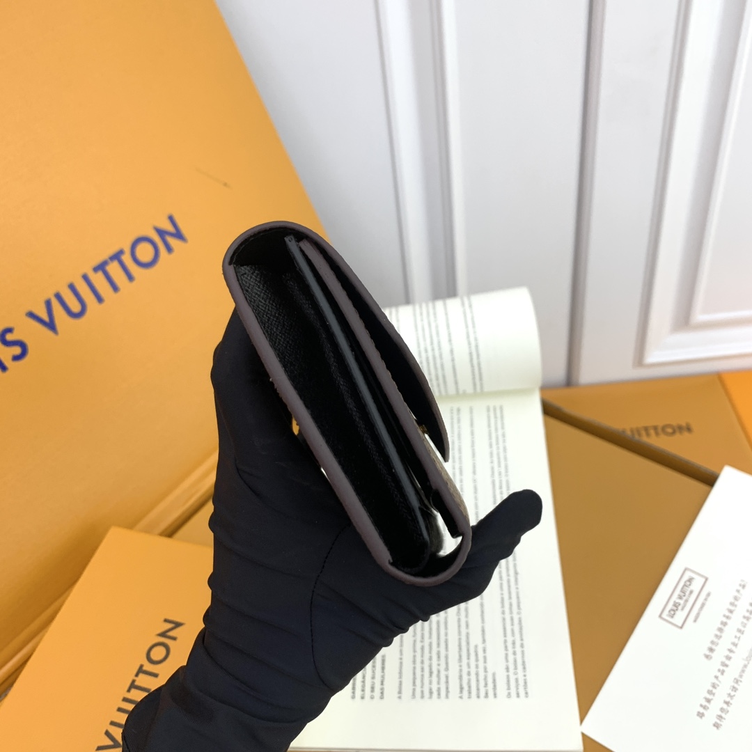 LV M58108 老花黒色 大容量財布