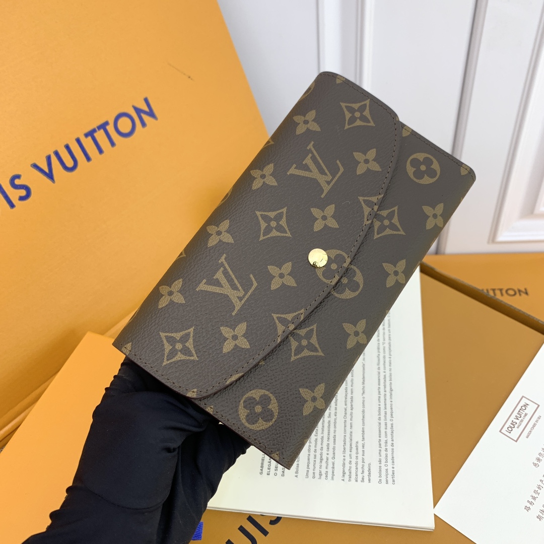 LV M58108 老花黒色 大容量財布