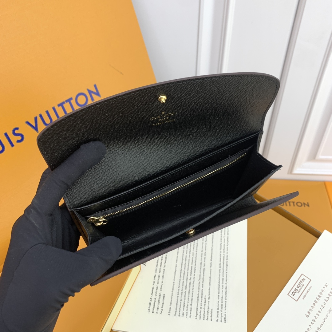 LV M58108 老花黒色 大容量財布