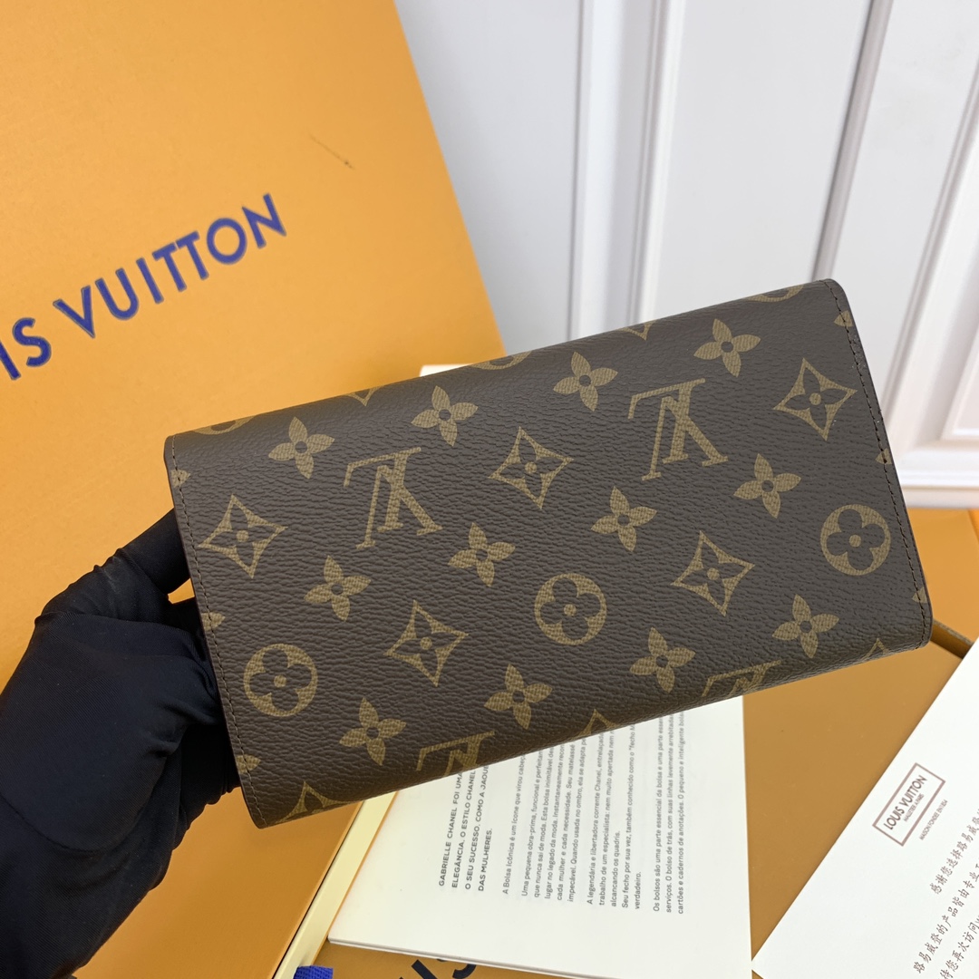 LV M58108 老花黒色 大容量財布