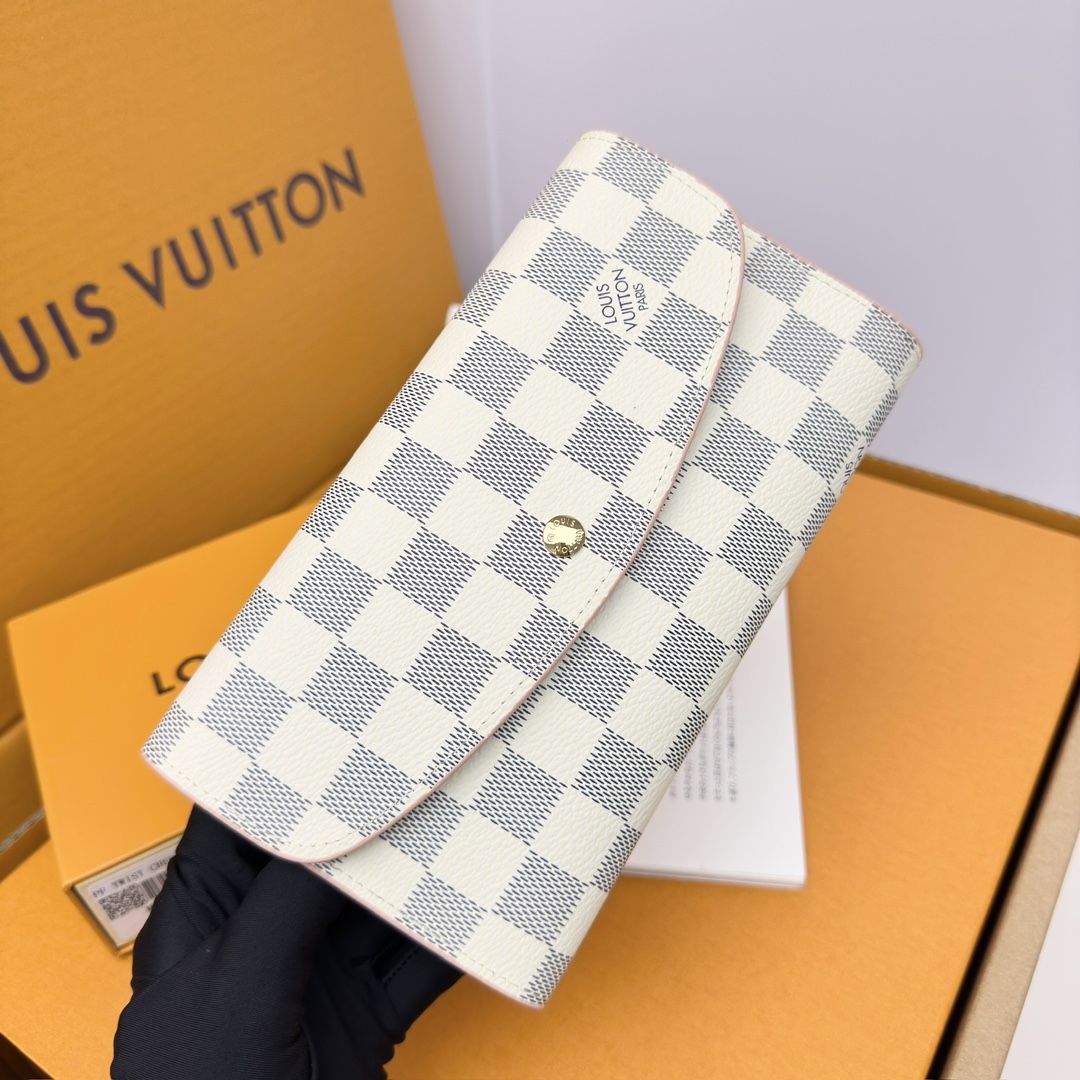 LV M58108 ホワイトチェック ピンク トートバッグ