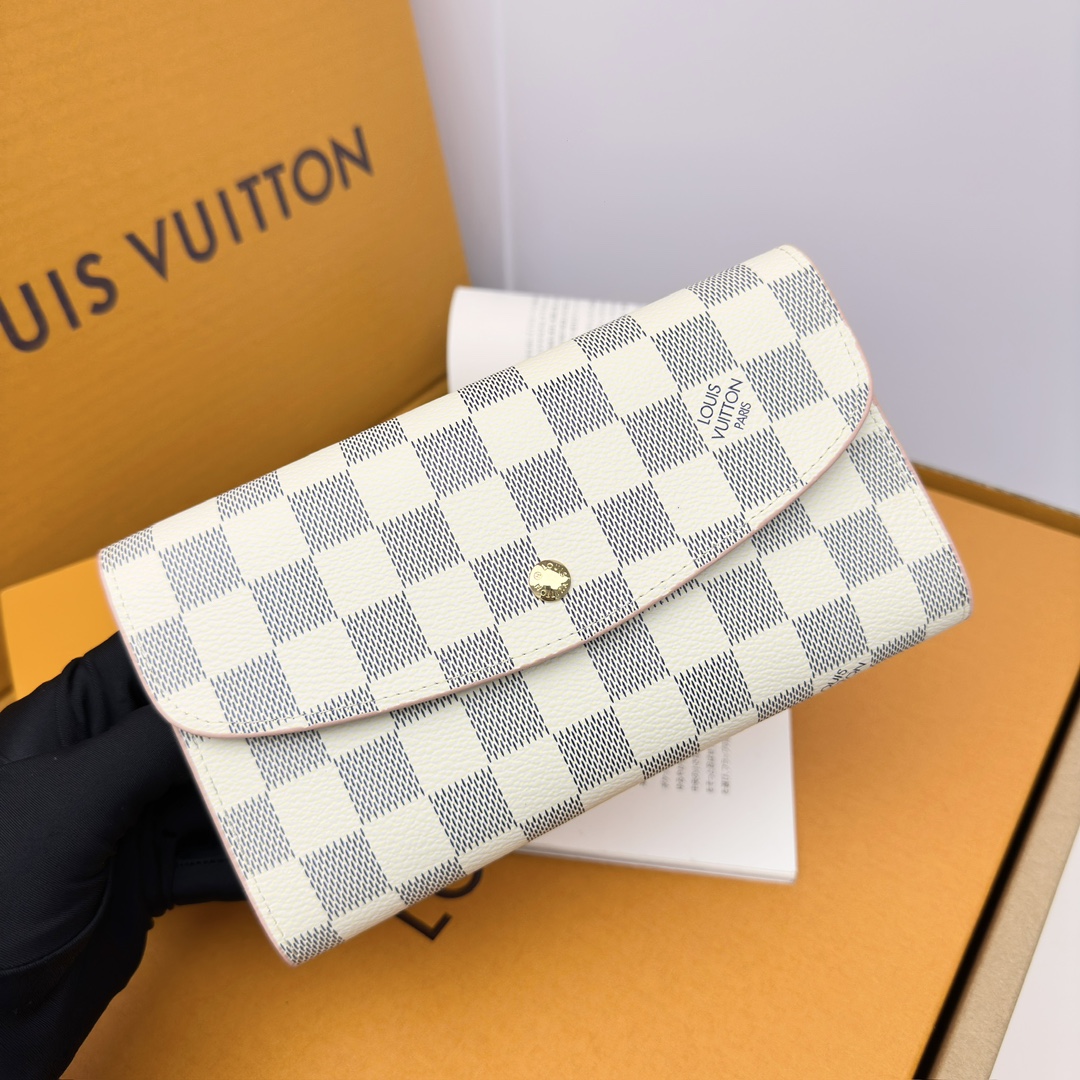 LV M58108 ホワイトチェック ピンク トートバッグ