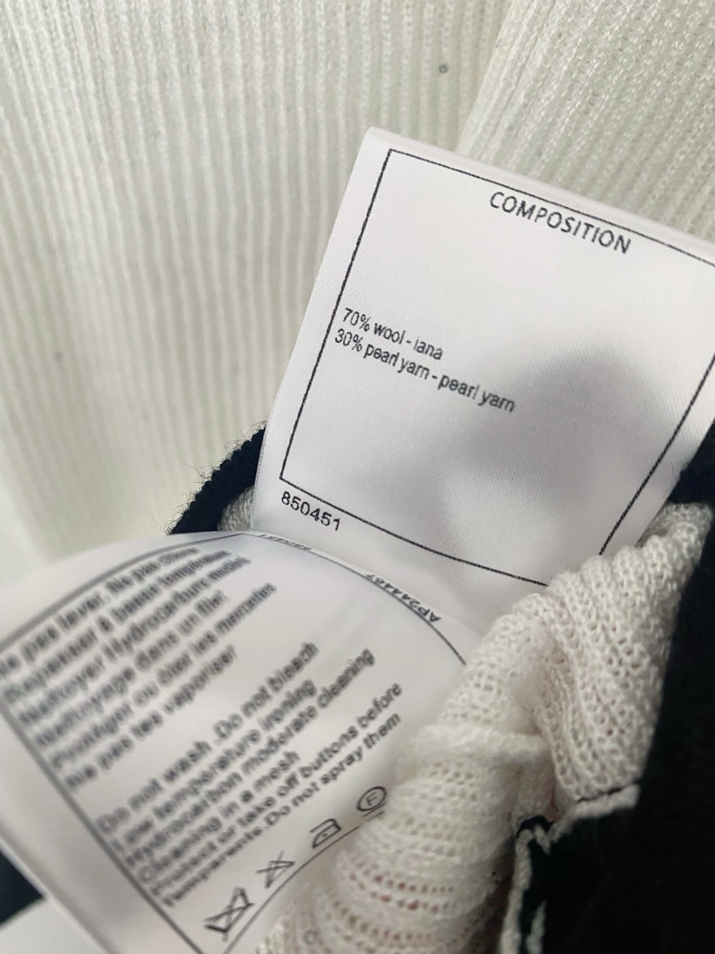 Chanel Women's White Long Sleeve Top with Black Trim and Logo Accent 9 i1756358312213 623 0 7
