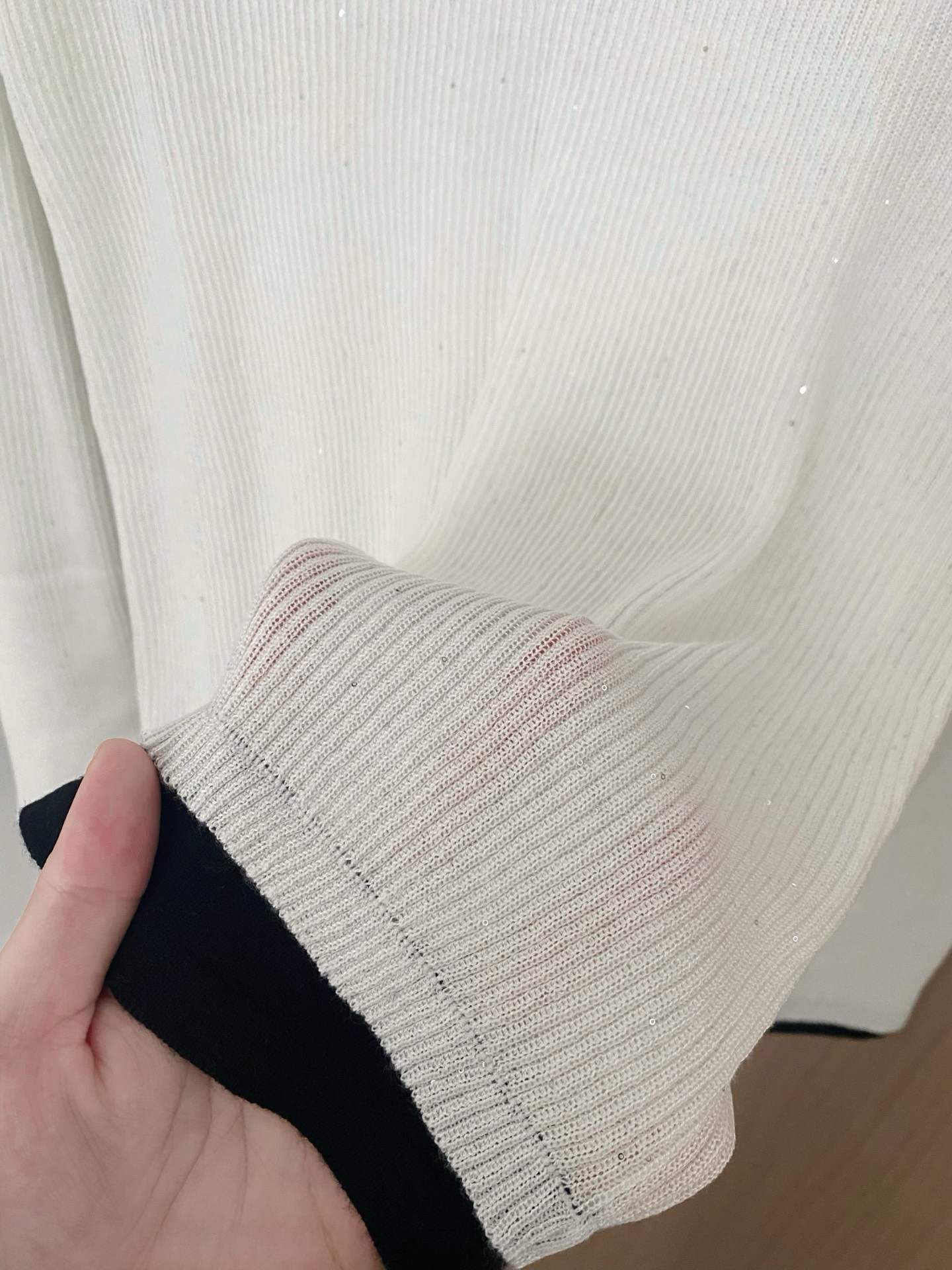 Chanel Women's White Long Sleeve Top with Black Trim and Logo Accent 7 i1756358313043 9307 0 5