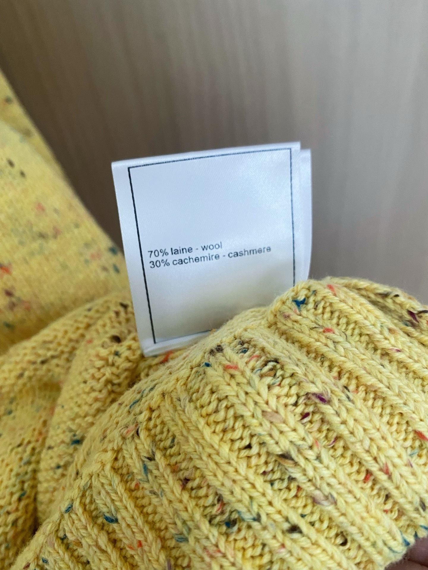 Chanel 25 Yellow Knit Cardigan with Colorful Logo Buttons - New Arrival 8 i1756358701710 4431 0 6