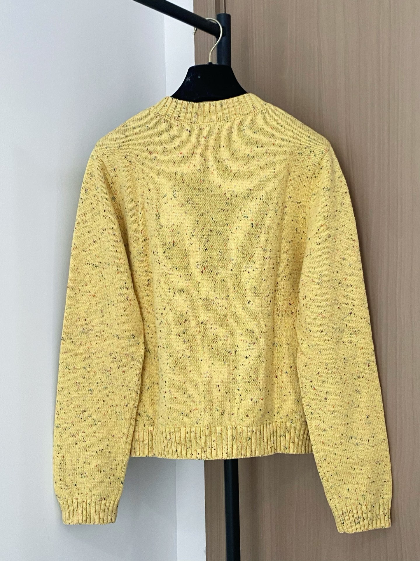 Chanel 25 Yellow Knit Cardigan with Colorful Logo Buttons - New Arrival 7 i1756358703296 2282 0 5
