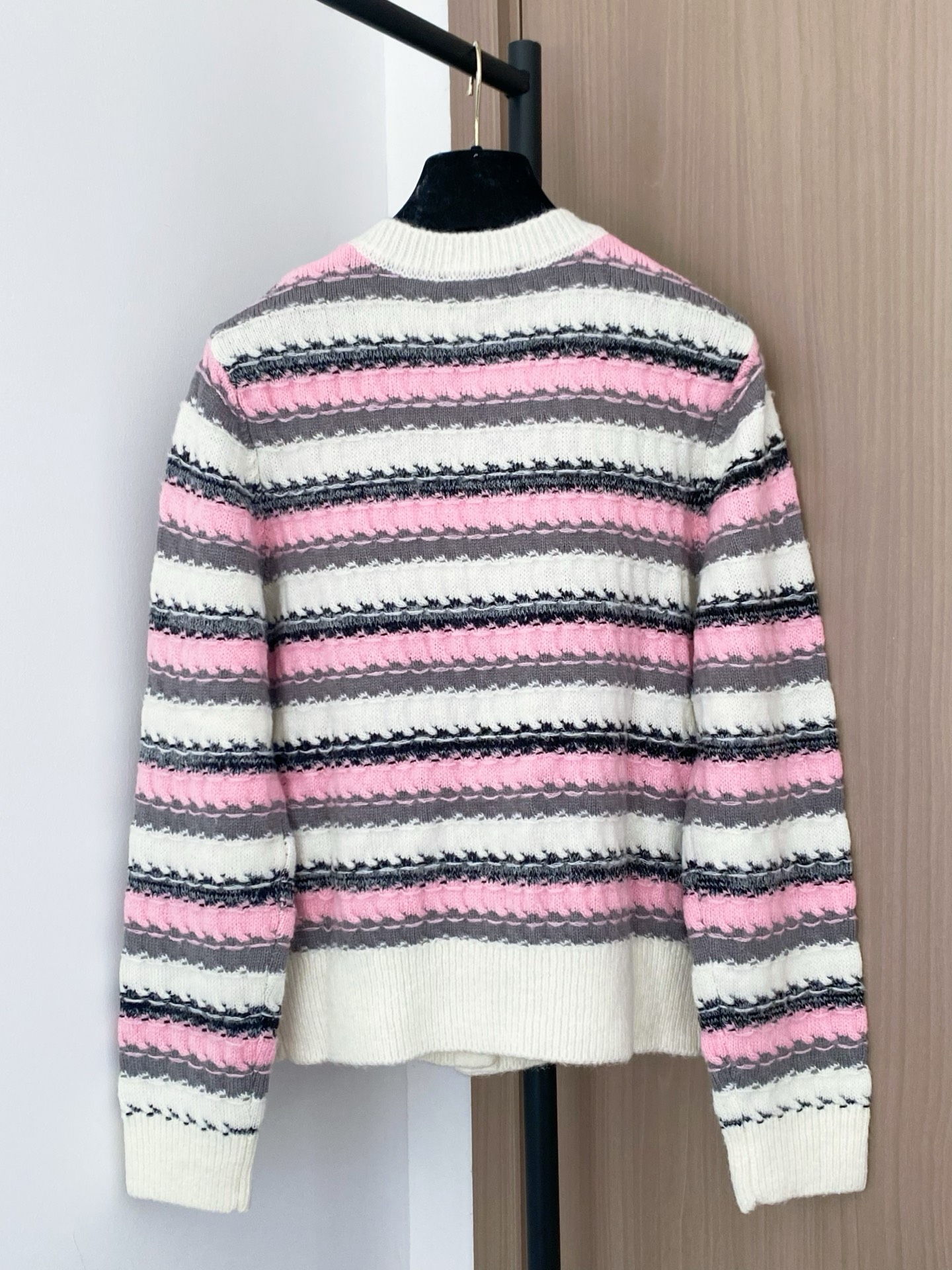 Chanel Women's Striped Cardigan with Logo Button Details - New Arrival 9 i1757874108801 4606 0 7