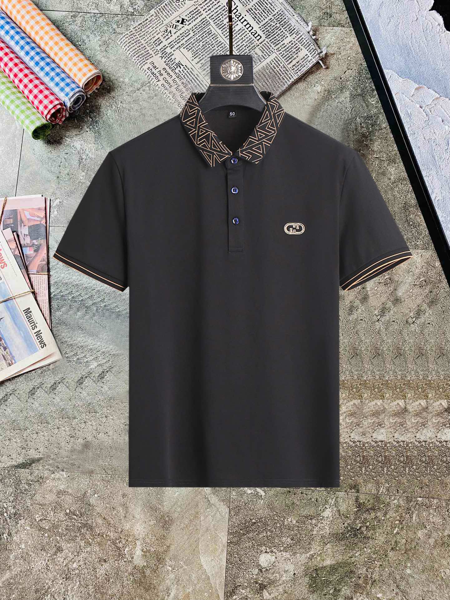 Fendi Clothing Polo T-Shirt Summer Collection Short Sleeve