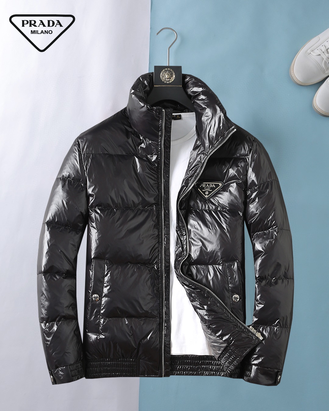 Prada Clothing Down Jacket White Down Duck Fall/Winter Collection Fashion