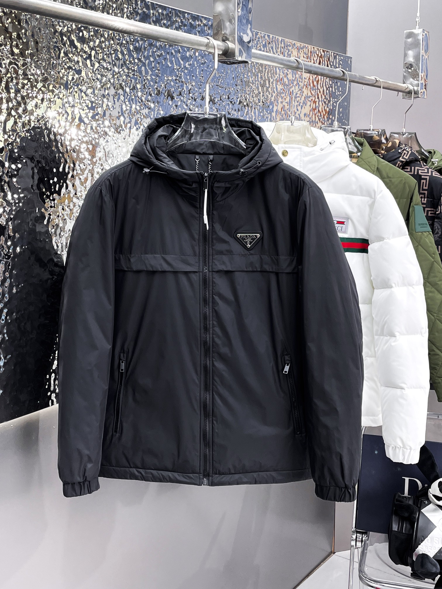 Prada Clothing Coats & Jackets Cotton Down Winter Collection