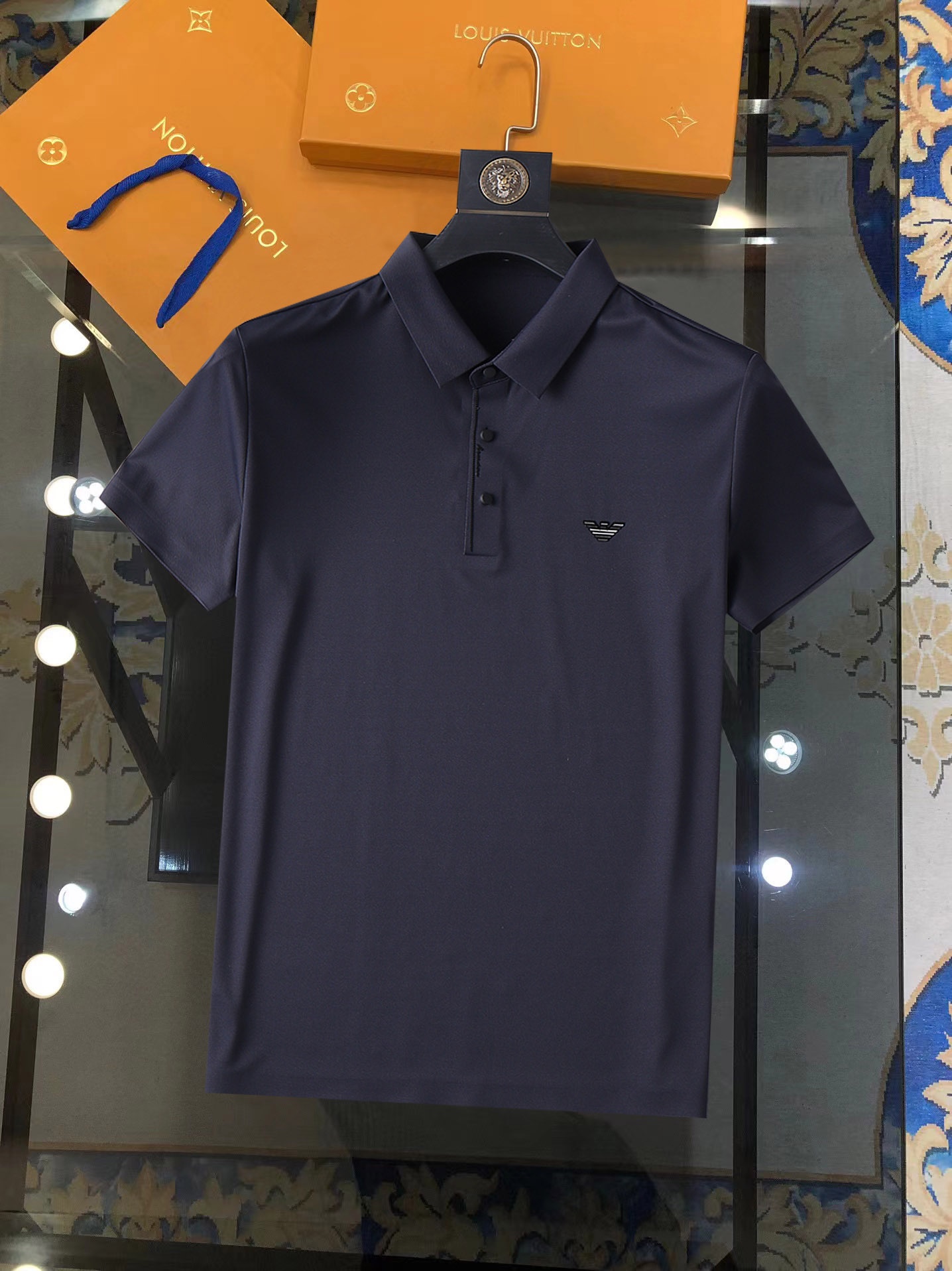 Armani Kleding Polo Mannen Zomercollectie Fashion Casual