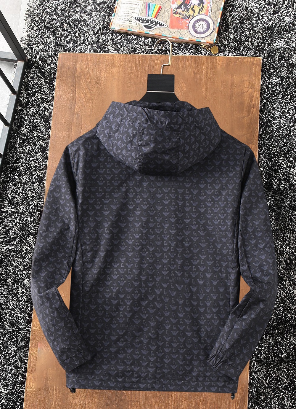 Armani 2025 Spring New Casual Jacket: Lightweight Tech Fabric, Hooded Design 3 i1730280875 9983 0