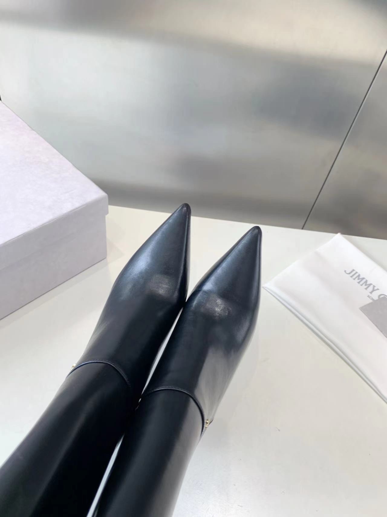 지미추 뾰족코 하이힐 부츠 8039 이미지 4