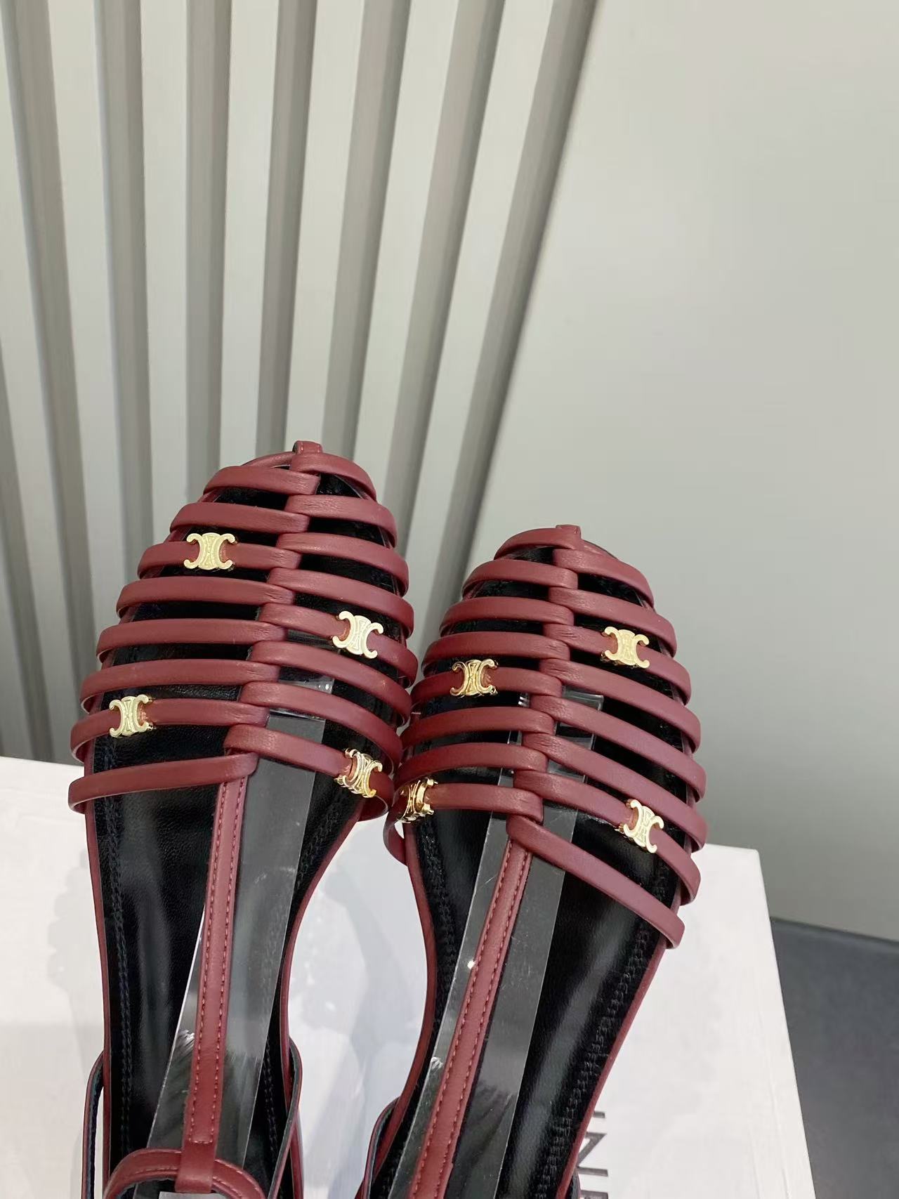 셀린느 벨트 플랫 로마 샌들 99354 이미지 4