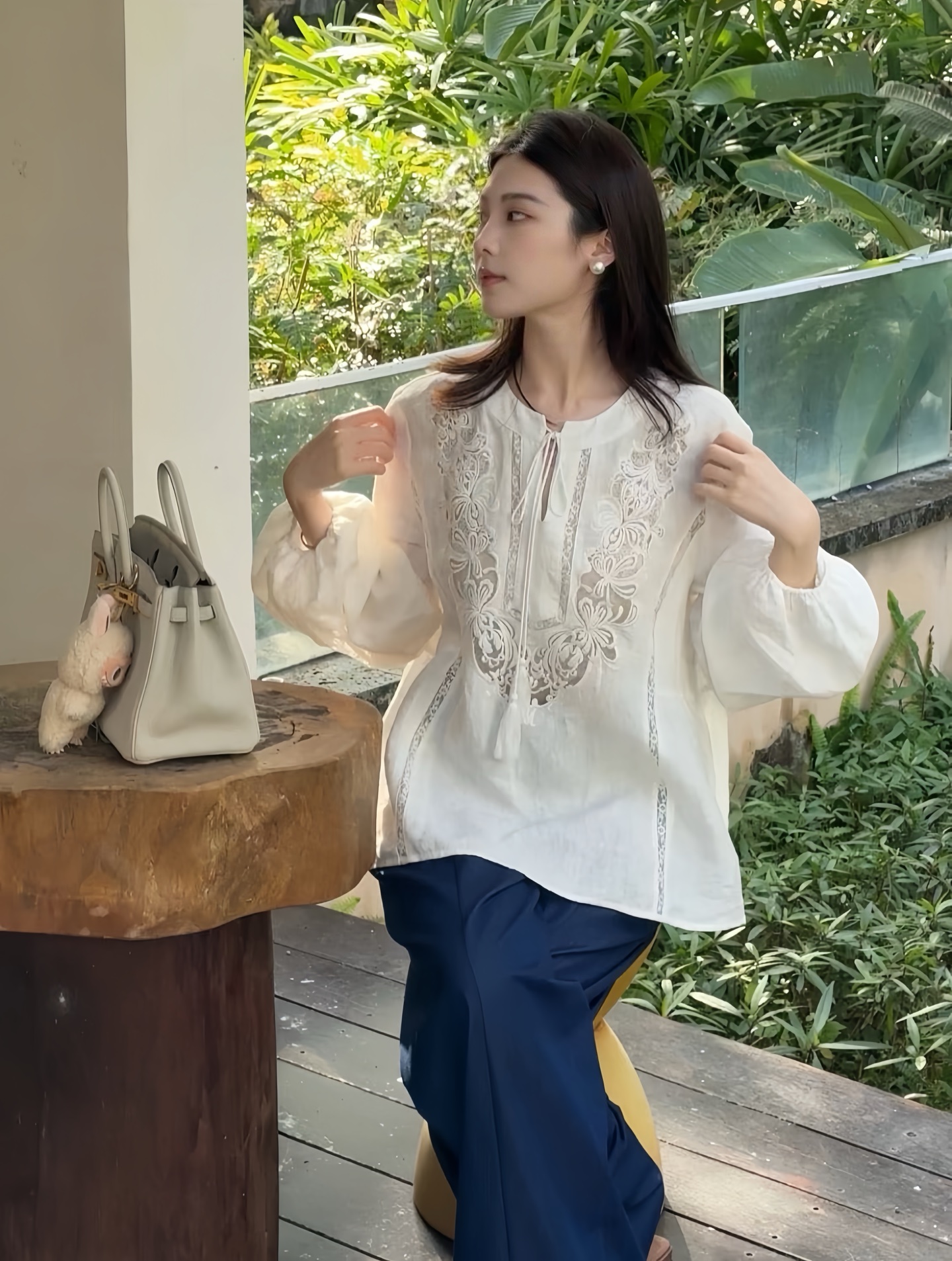 Elegant Embroidered Lace Blouse with Camisole Set - Romantic Style 3 i1743414346568 844 0 2