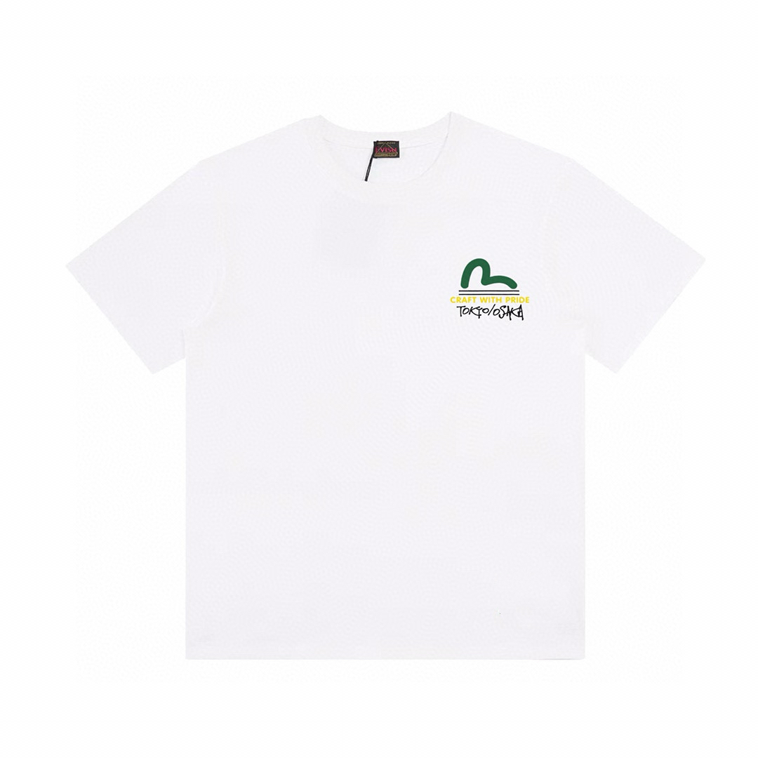 MDL N001 EVISU Short-Sleeve T-Shirts in Black and White, 32 Pieces, Sizes S-XL - 图片 4