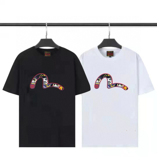 EVISU Short Sleeve T-Shirt 280g Double Yarn High Weight Cotton Tee 1 EVISU Short Sleeve T-Shirt 280g Double Yarn High Weight Cotton Tee