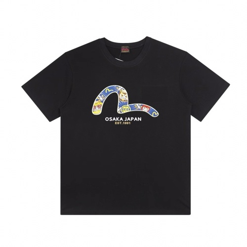 EVISU Osaka Japan Graphic Print Short Sleeve T-Shirt, Black