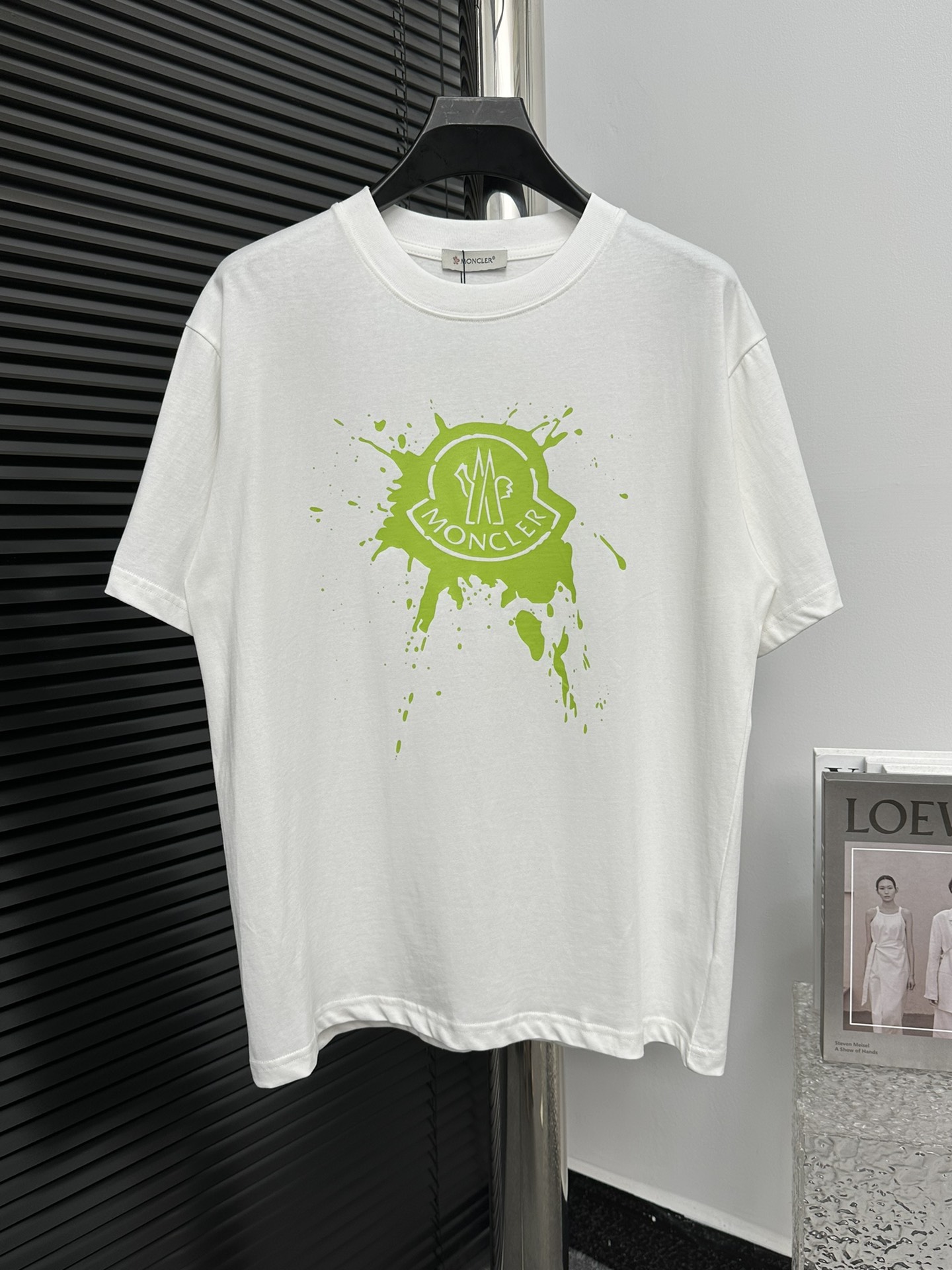 【Moncler】蒙口 Camiseta de manga corta con estampado de la nueva colección 24ss, diseño de logo con estampado de inyección…