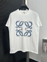 What are the best replica
 Loewe Fashion
 Clothing T-Shirt Black White Printing Cotton Knitting