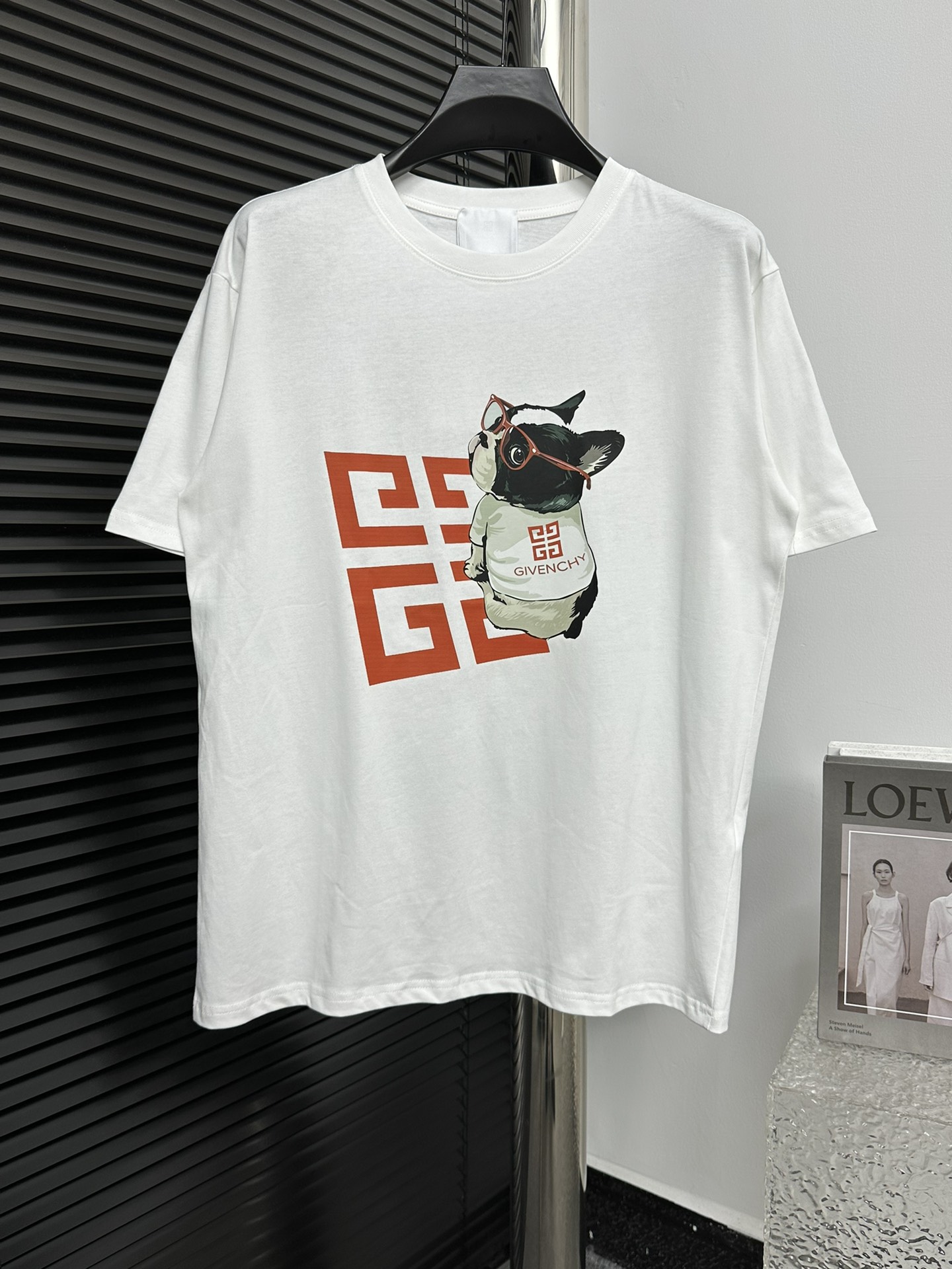 [GIVENCHY] Cachorro Givenchy 🐶 Mangas cortas estampadas grandes. Tejido personalizado. 260 gramos de hilo do…