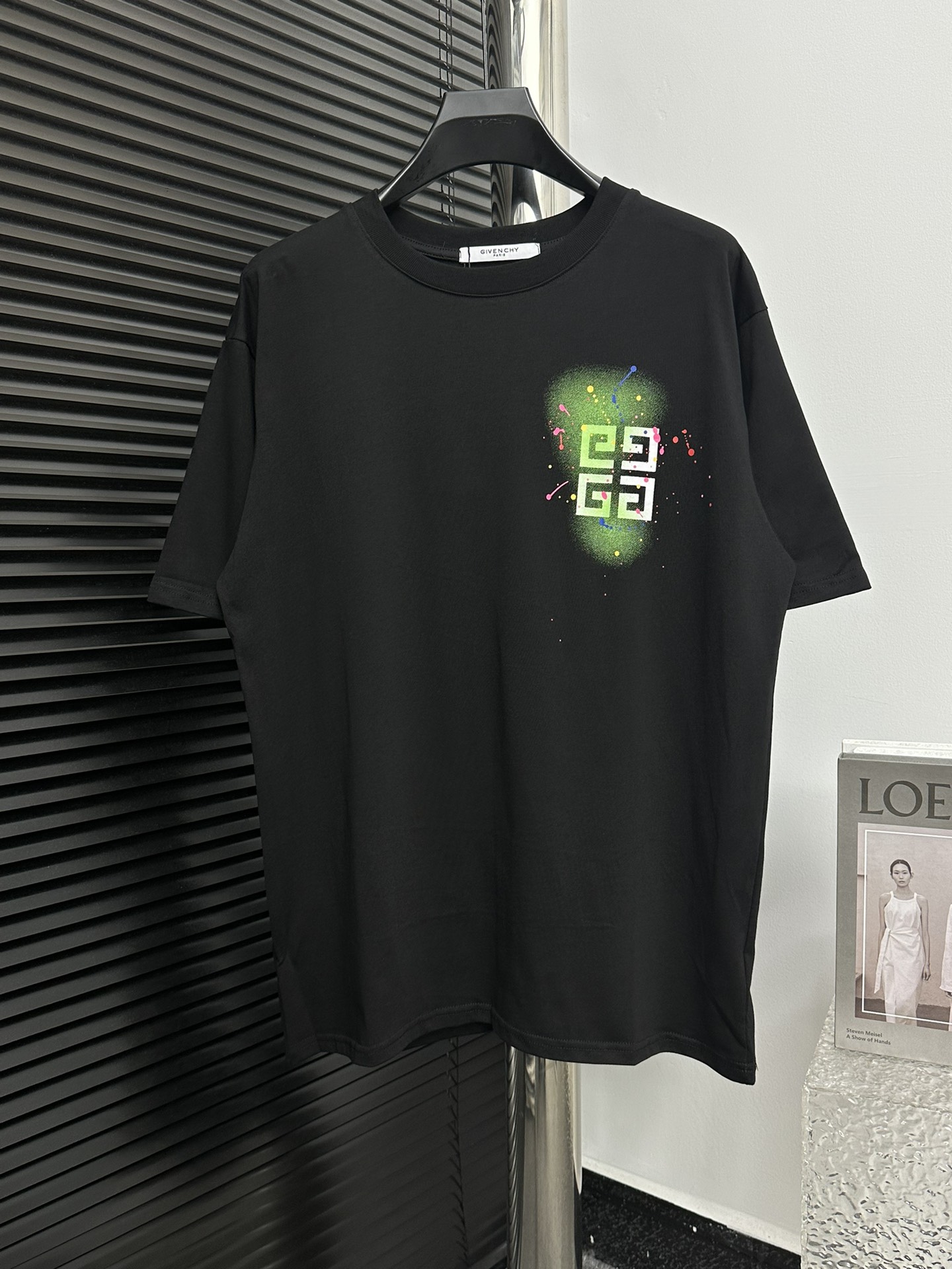 [Givenchy] ¡Givenchy 24ss nueva camiseta de manga corta con cuello redondo, versión de alta gama! Los tejidos hechos a …