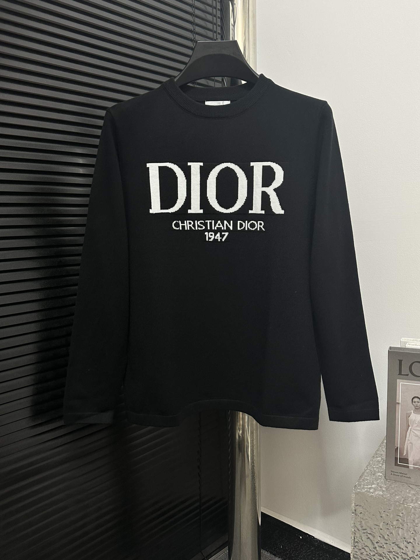[Dior] Manga larga de punto para hombre Dior 24ss. Tejido virgen Tencel de 16 agujas nuevo. Se siente suave, cómodo y t…