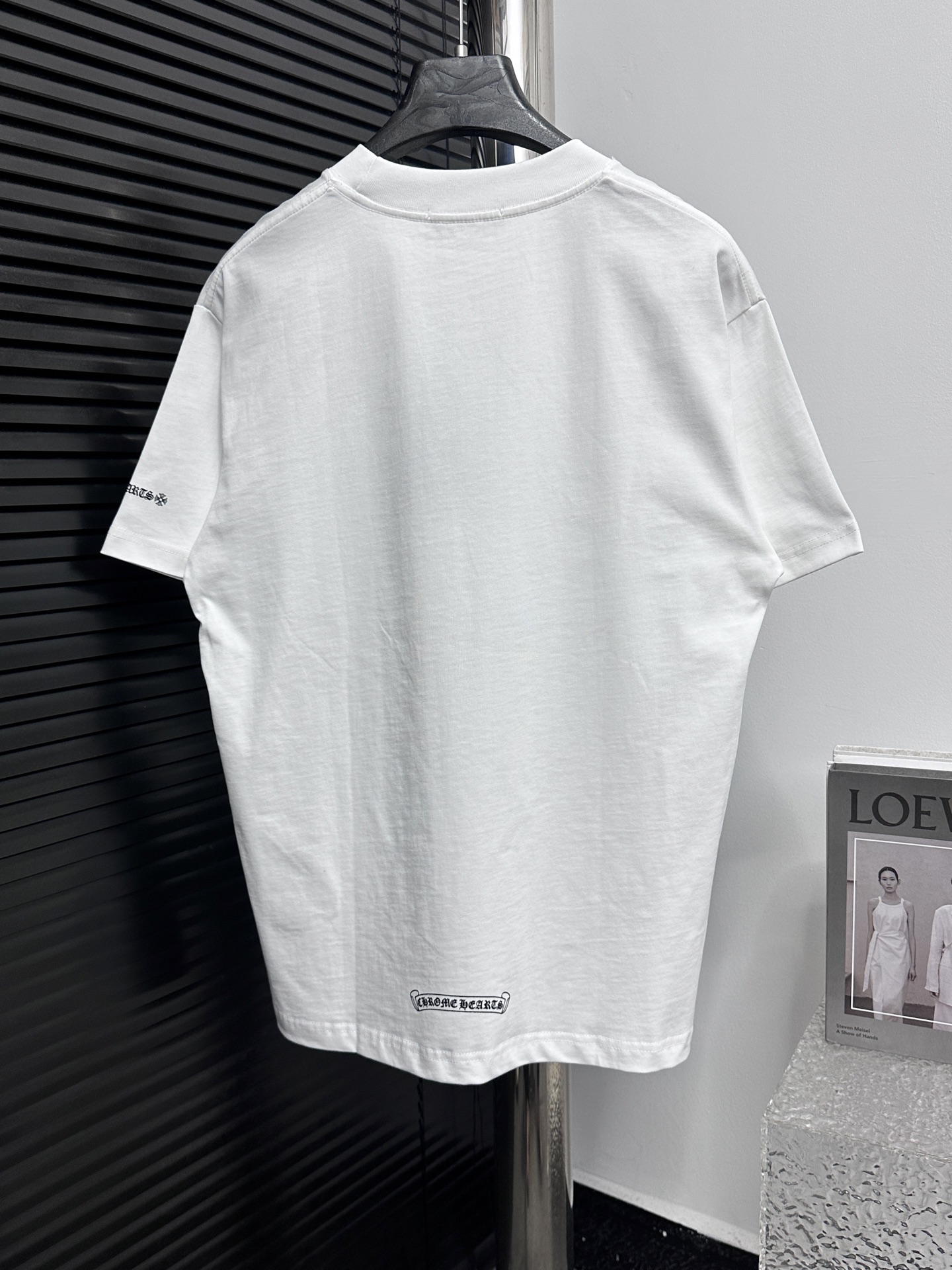 P80 【Chrome heart*】克罗心ch 25ss早春新款梵文口袋短袖 ·280克100%纯棉双纱汗布面料 ·同缸定染特种加粗32支双股1x1螺纹 ·双针车线跨缝工艺 ·原版主唛水洗吊牌 颜色：黑色 白色 尺码：XS-L