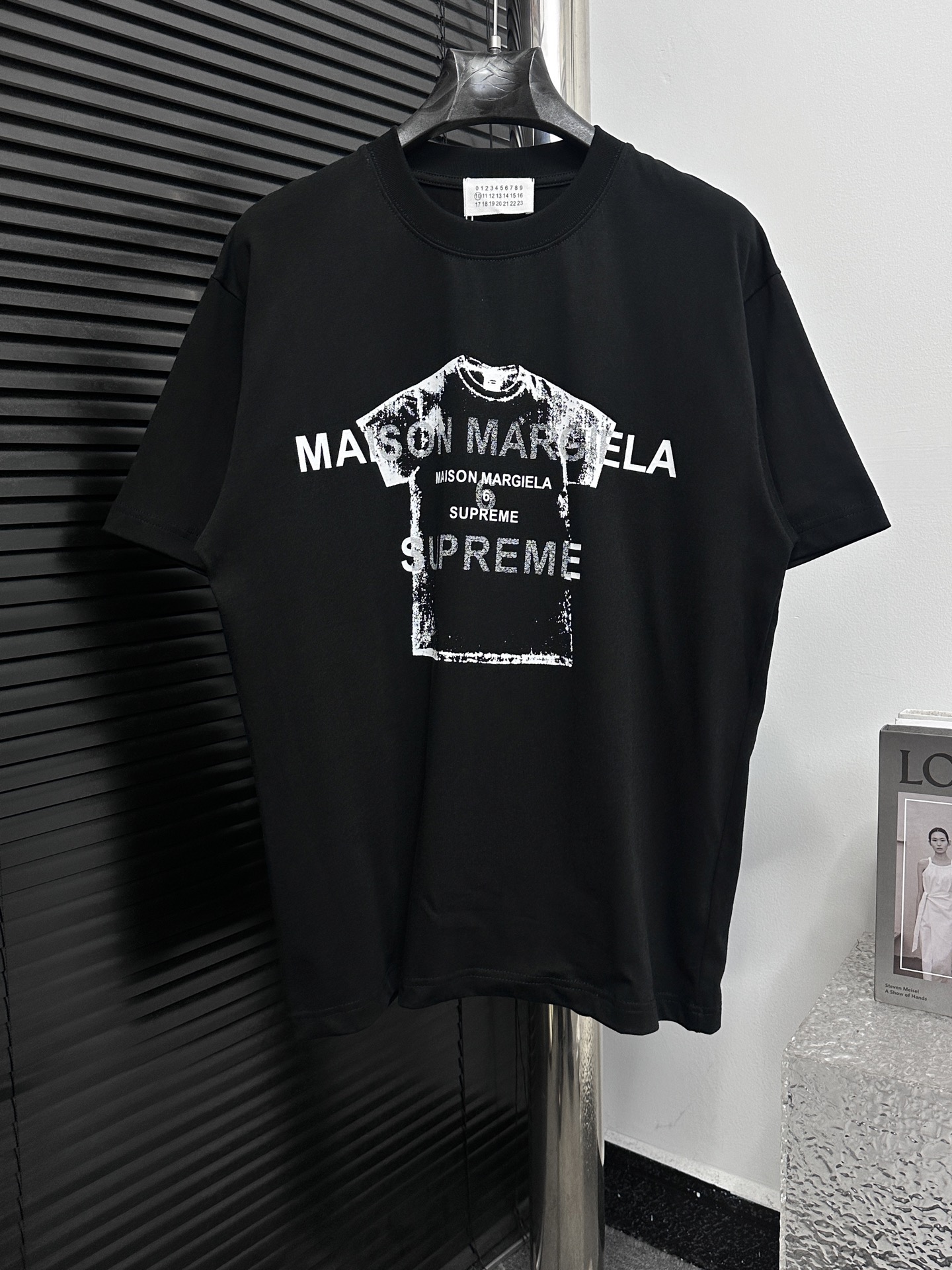 m 【Maison Margiela】Margiela 25ss colaboración camiseta de manga corta con estampado de patrón, molde original, accesori…
