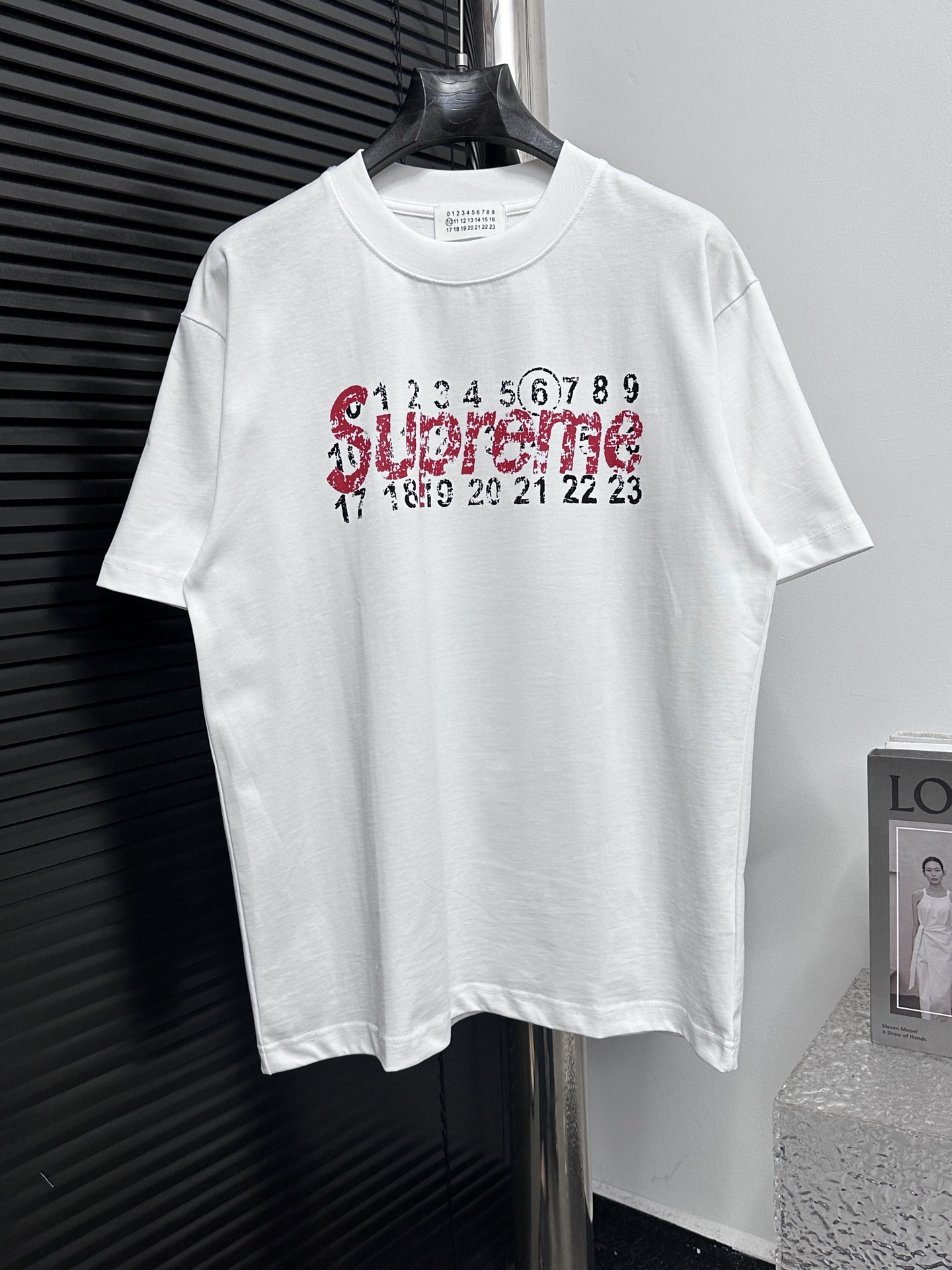 【Maison Margiela】Margiela 25ss colaboración camiseta de manga corta con estampado de patrón, molde original, accesorios…