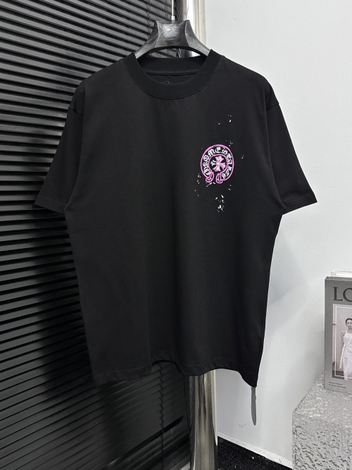 Chrome Hearts 25ss Camiseta de Manga Corta con Cuello Redondo 1 Chrome Hearts 25ss Camiseta de Manga Corta con Cuello Redondo