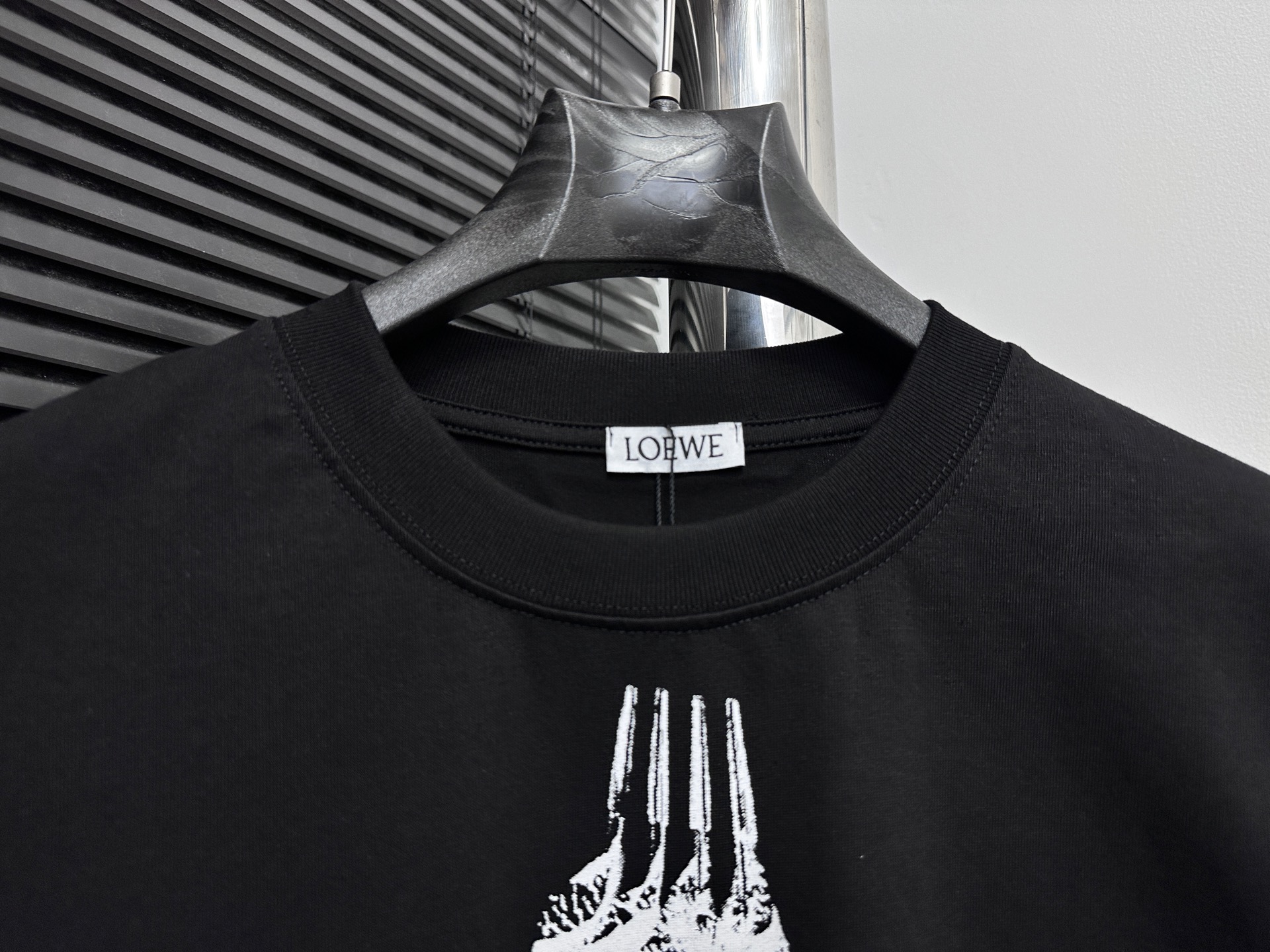 Loewe Camiseta de Manga Corta con Estampado de Plumas para Hombre 5 i1746458926605 4575 0 2