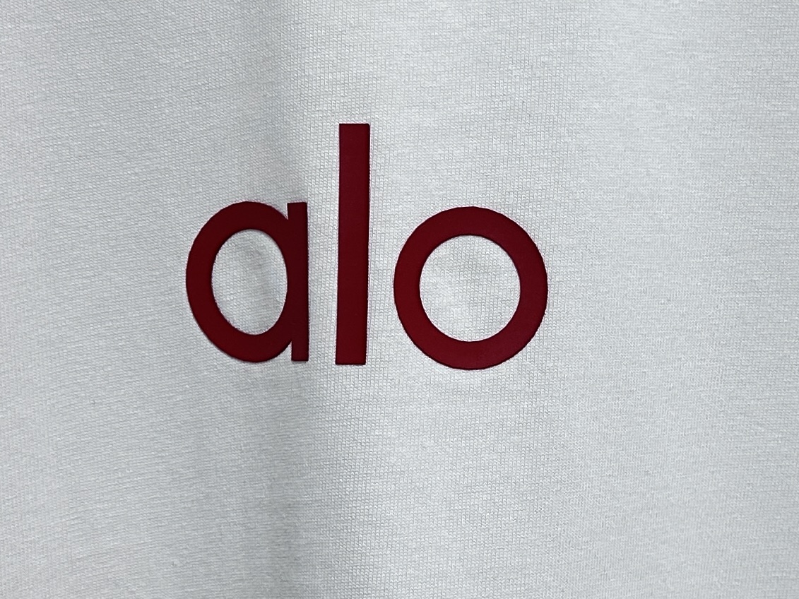 P100

【alo】25ss字母logo短袖
采用270克双纱面料，1*1索罗娜罗纹，宽松版本，男女同款
尺码：XS-L
