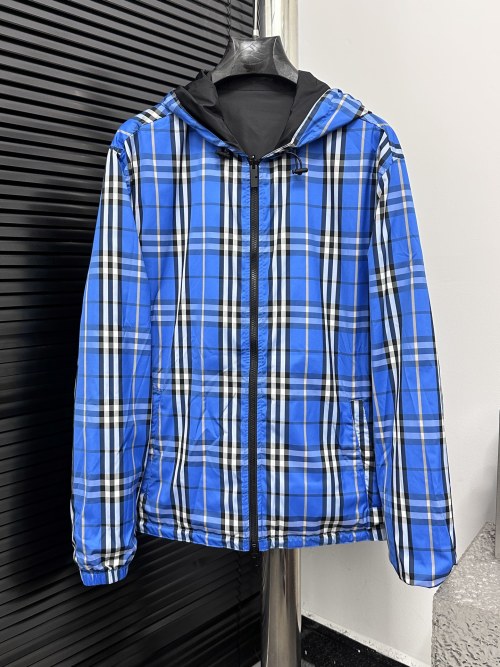 כובעת Burberry דו-צדדית מנונית בסגנון בכחול כחול 1 כובעת Burberry דו-צדדית מנונית בסגנון בכחול כחול