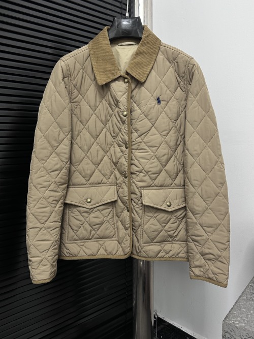 Ralph Lauren Diamond Quilted Jacket Corduroy Collar Lightweight Warm Coat 1 Ralph Lauren Diamond Quilted Jacket Corduroy Collar Lightweight Warm Coat