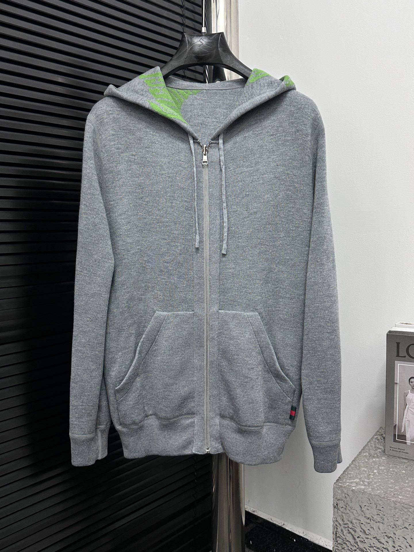 Gucci Chaqueta con Capucha Reversible de Algodón con Logo Estampado