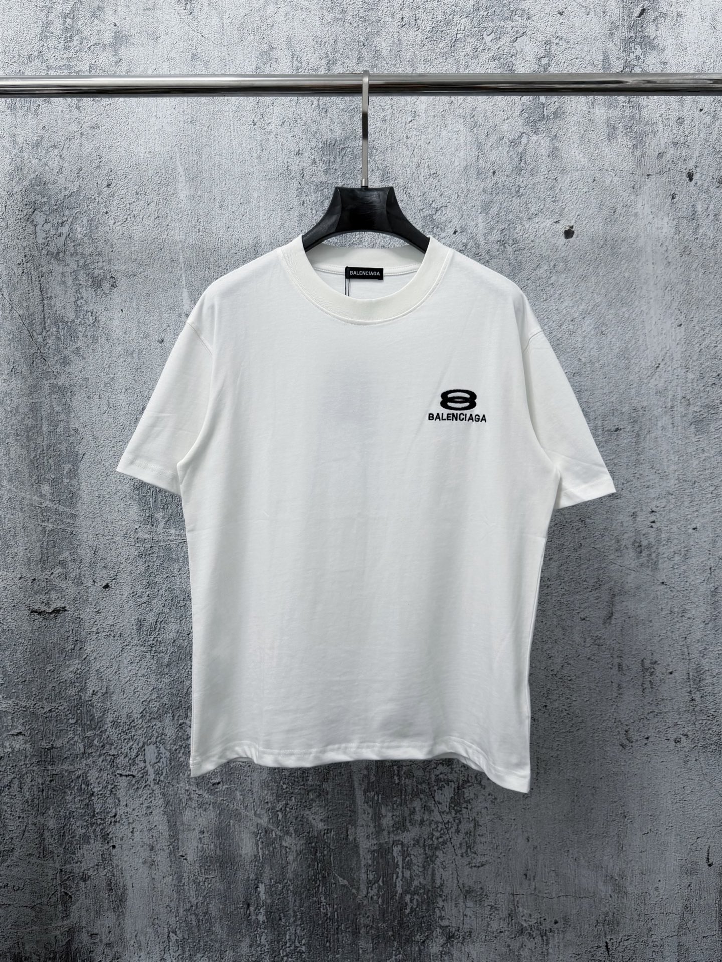 P70 [Balancege] ¡Estilo de manga corta con cuello redondo bordado de 8 letras Balenciaga para hombres y mujeres! Confec…