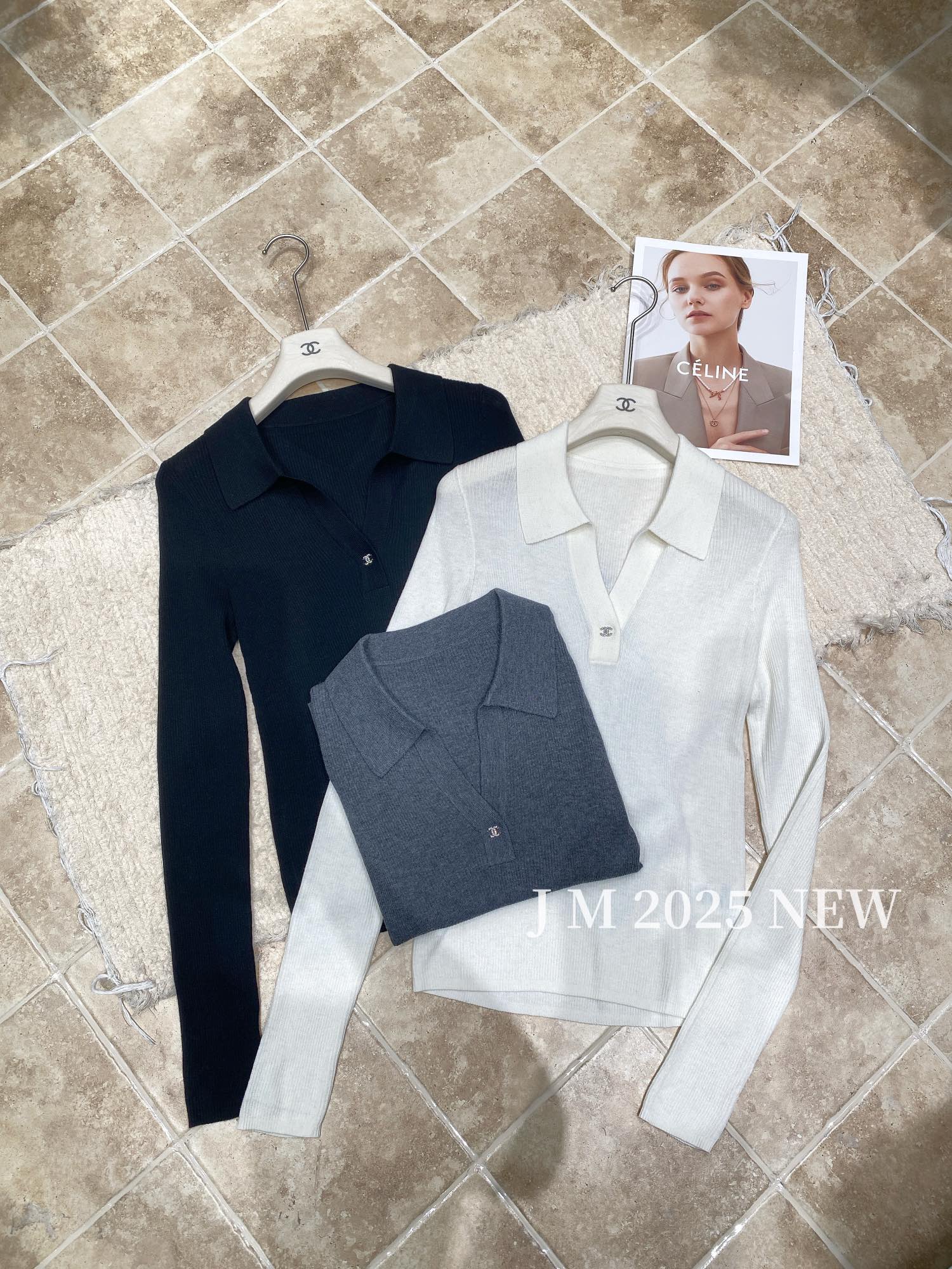 Elegant Women's Knitted Polo Shirt | Lightweight, Soft Touch Fabric