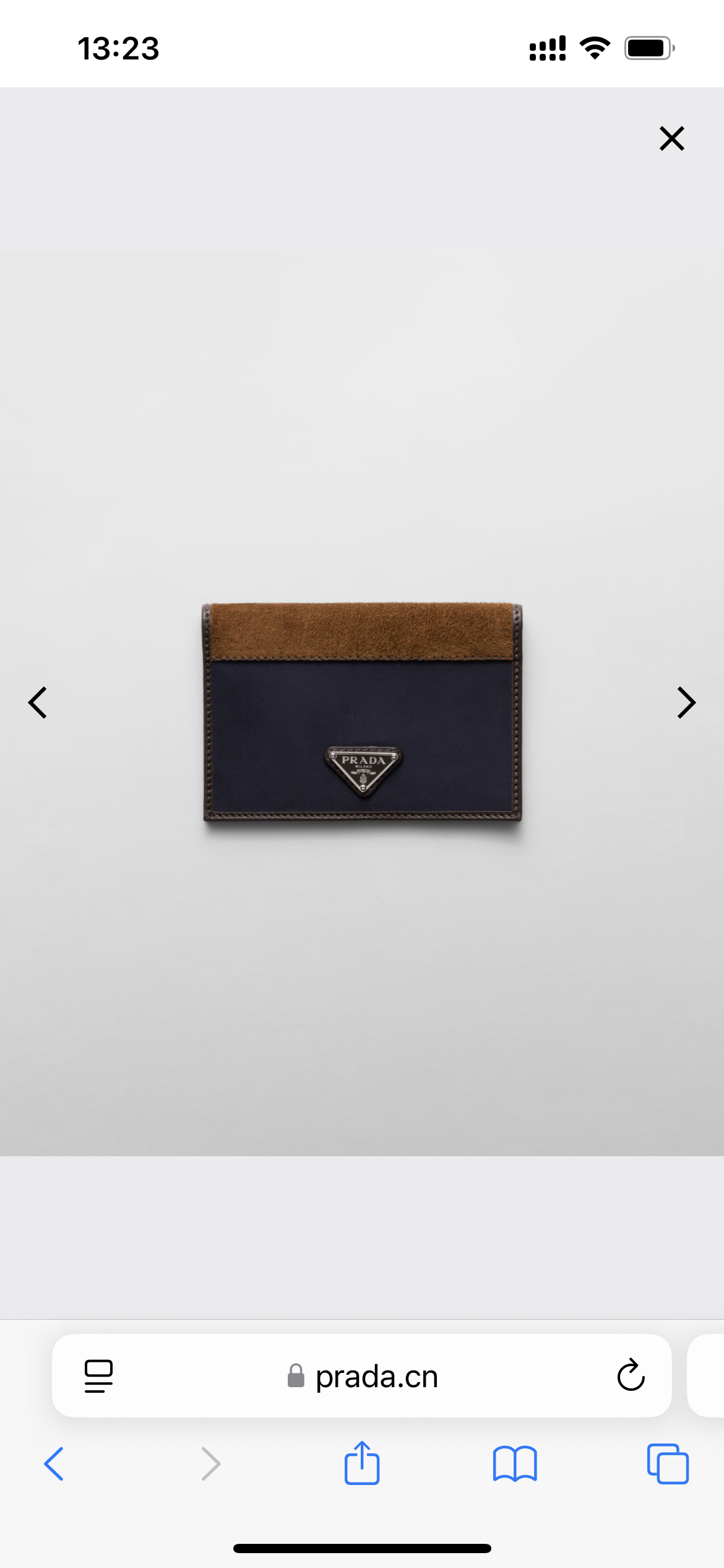 NO:672505,017 blue canvas and leather, new product, Prada, prada19860909017蓝帆布拼咖皮,新品,普拉达,prada,欧美剧