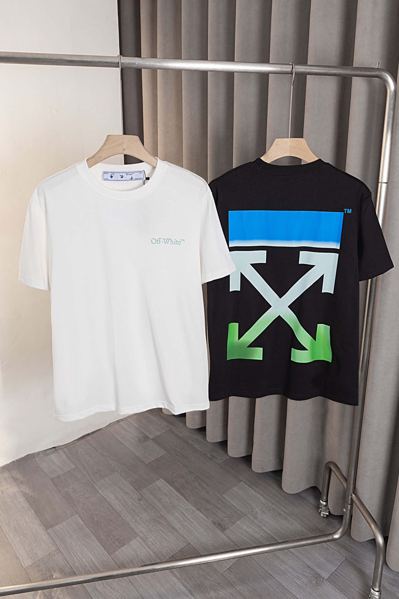 Camiseta nueva de Off White 25ss X001, confeccionada con tela de doble hilo de alta calidad de 260 gramos, tela suave, …