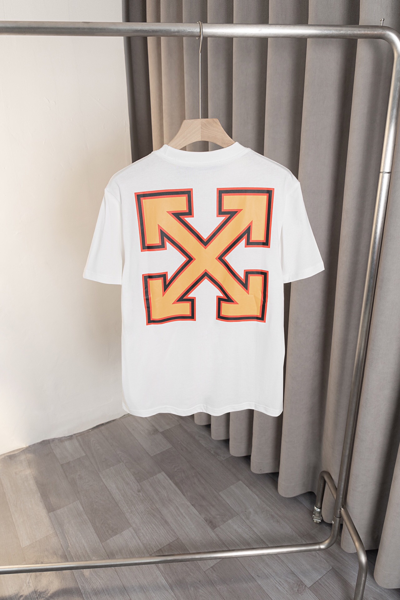 Off White 25s New T-shirt: High-Quality Fabric, Logo Print, Fashionable Design - 图片 3