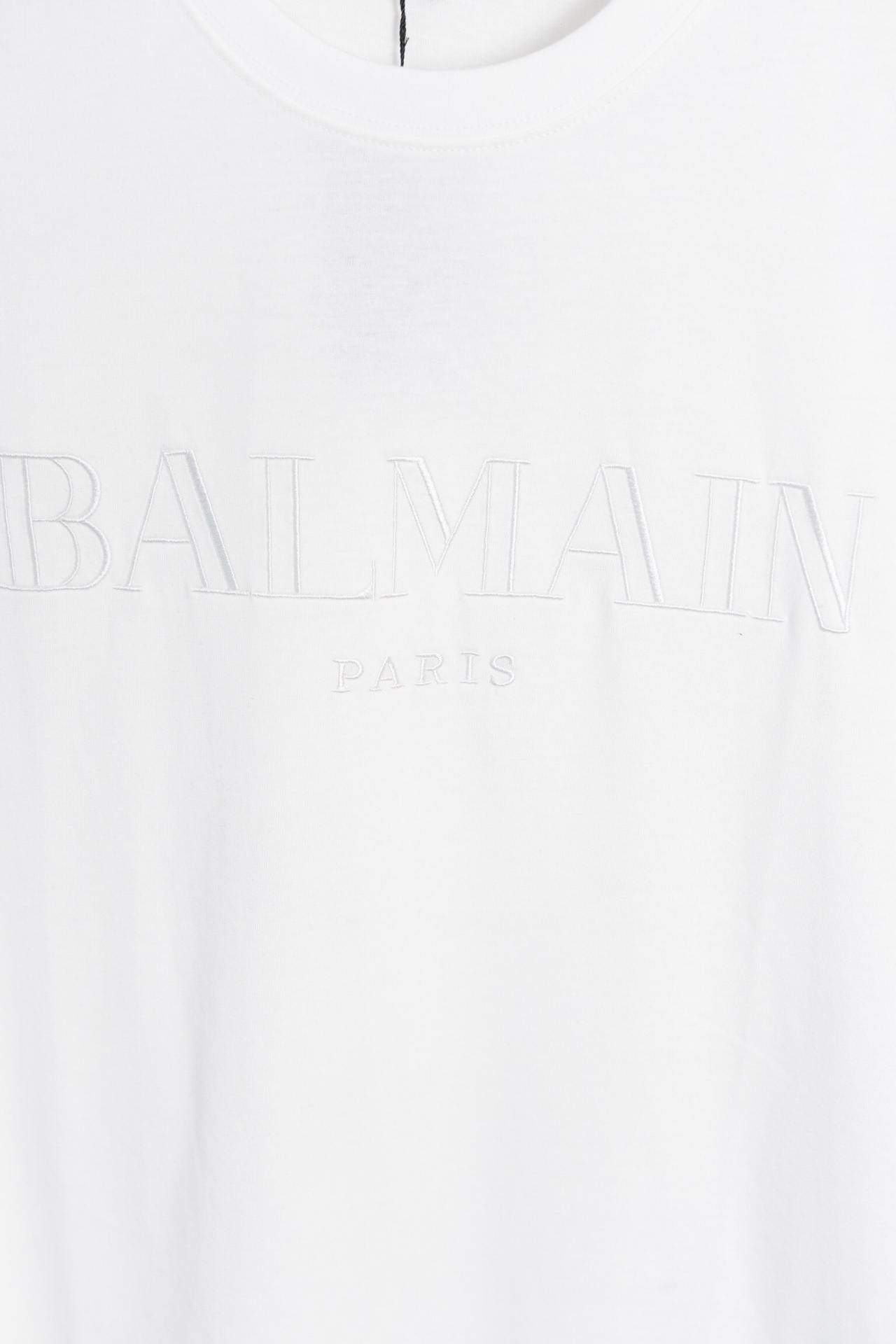 New Balmain Short Sleeves with Classic Logo Embroidery in 260g Cotton - 图片 4
