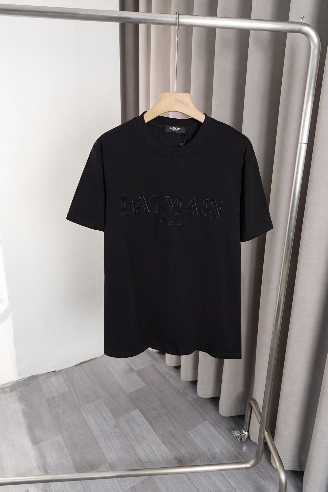 New Balmain Short Sleeves with Classic Logo Embroidery in 260g Cotton - 图片 7
